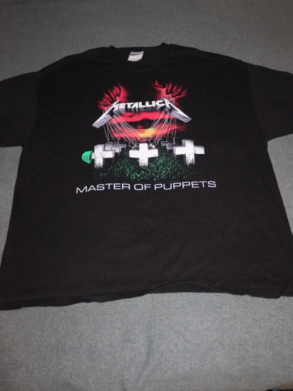 METALLICA T-shirt Mens 2XL Black Hanes 2007 Master of Puppets XXL